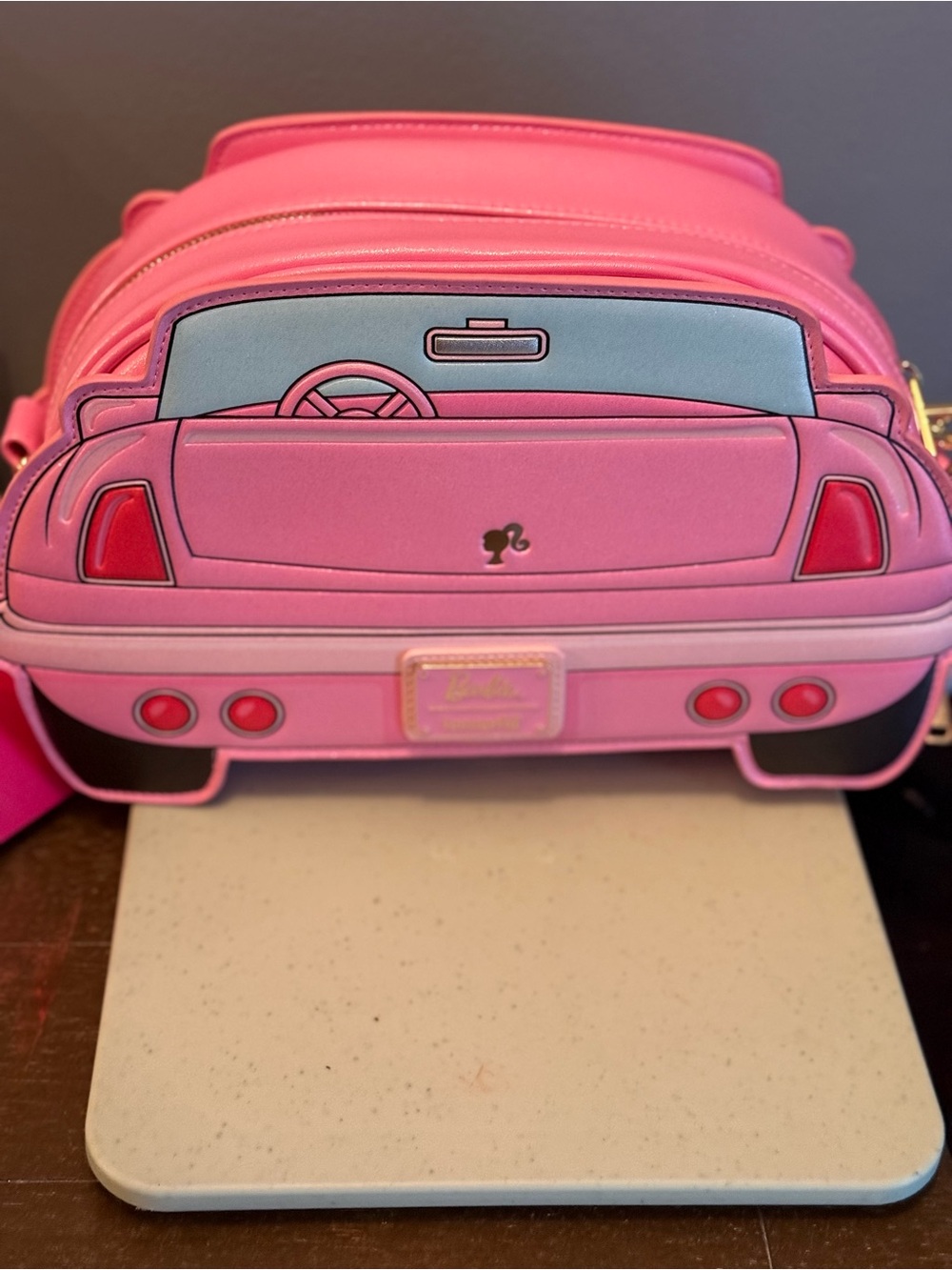 Barbie Pink Convertible Car loungefly Crossbody Bag - Picture 2 of 8